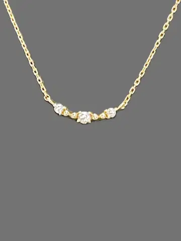 테이크업 K10 다이아몬드 미니 아치 목걸이 0.04ct 여성용