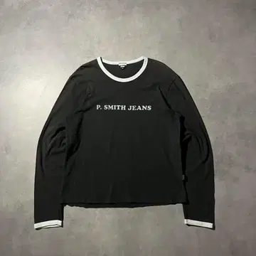 00s 폴 스미스 아카이브 y2k 로고 티 롱티