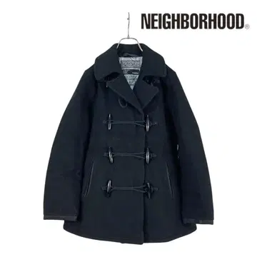 12T427 레어 NEIGHBORHOOD 블랙 울 더플 코트 S