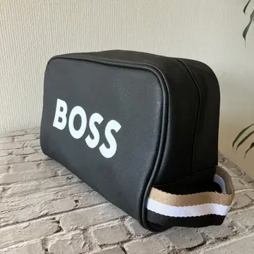 새상품 미사용 HUGOBOSS 휴고보스 세컨드 백 파우치 블랙