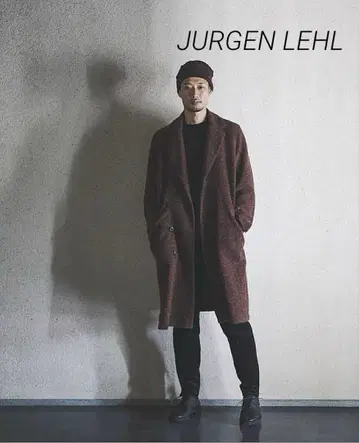 JURGEN LEHL 네프 트위드 롱 코트
