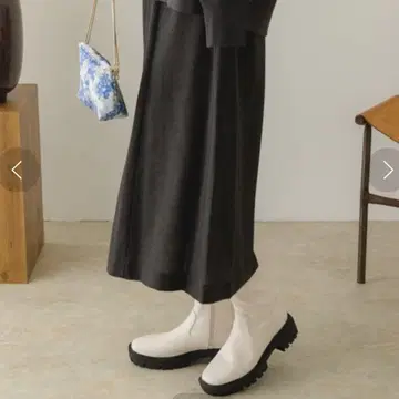 [ 새상품급 ] RODE SKO 5cm 스트레치 부츠 화이트