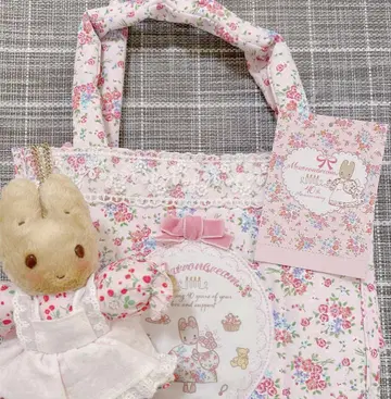 마론크림 토트백 마스코트 백참