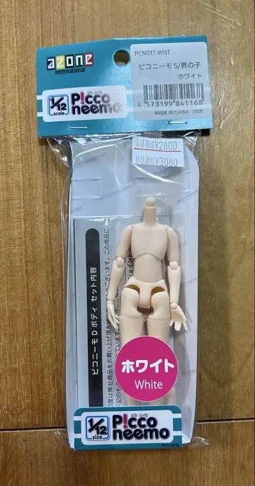 아존 인형 피코니모 S 남아 화이트 백색 미사용 새상품 바디