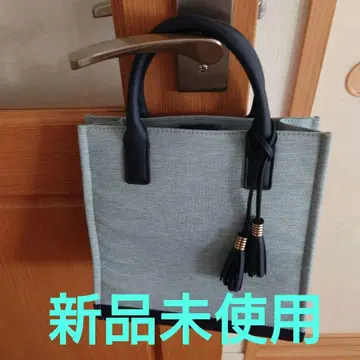 태슬 장식 라이트 블루 토트백 (렉서스)