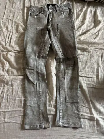 GUAPI 더블니 코팅 데님