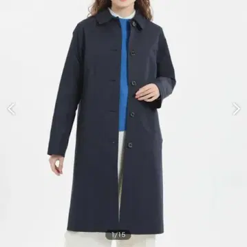 더블 크로스 스텐카라 코트 38 네이비
