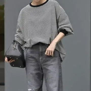 프레임워크 미진 보더 롱 T