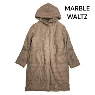 12T442 MARBLE WALTZ 리버서블 충전솜 보아 롱 코트