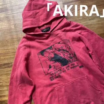 [레어] AKIRA 프린트 레드 후드티 SMITHS 빈티지
