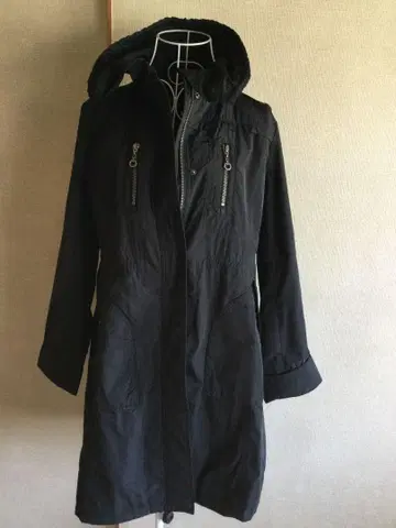 EVEX by KRIZIA 튜닉 기장 코트 블랙