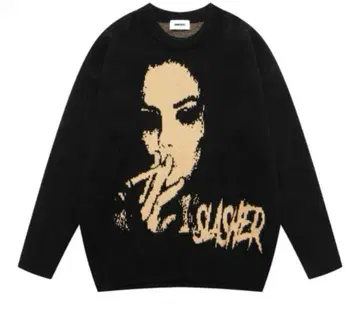 SMOKING SLASHER 니트 스웨터 PCTOKYO M 사이즈