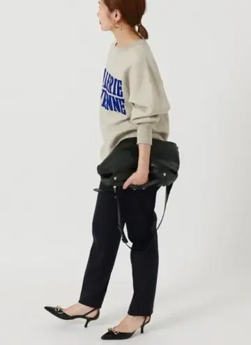 IENA 22AW T/W 새틴 스트레치 팬츠 네이비 38