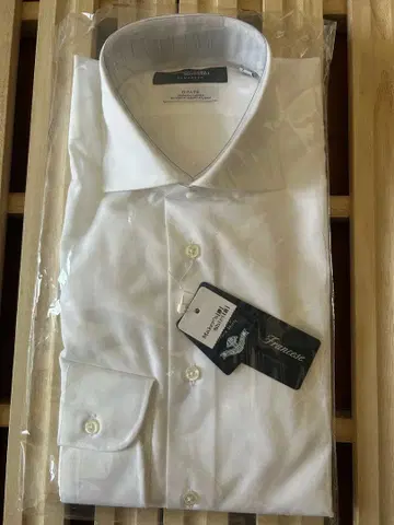 가마쿠라 셔츠 GIZA96 화이트 긴팔 비즈니스 셔츠