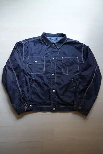 90s Nautica 네이비 데님 나일론 자켓 리버서블