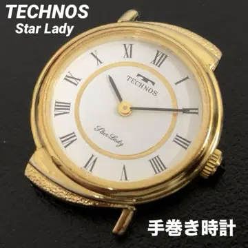 TECHNOS Star Lady 수동 와인딩 손목시계 본체만