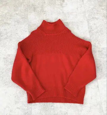 질 샌더 하이넥 울 니트 오버 사이즈