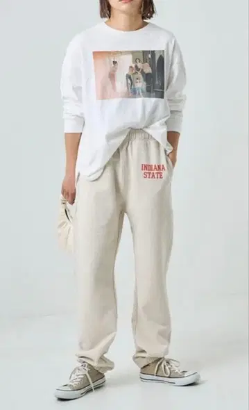 FREAK'S STORE HEAVY SWEAT 로고 팬츠