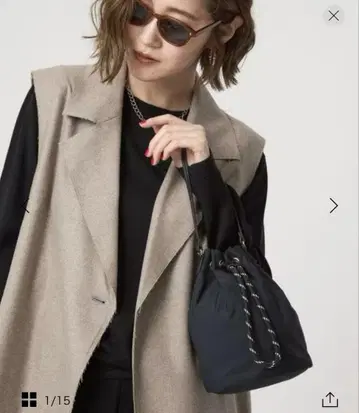 conte  드로우 스트링 백 BLACK 미사용 새상품