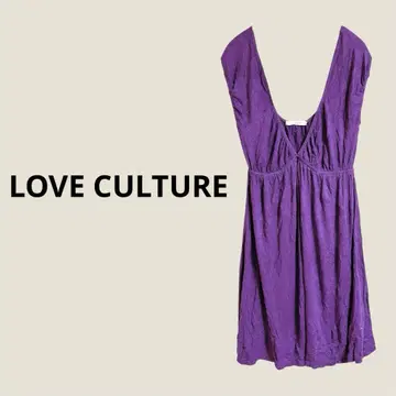 LOVE CULTURE 보라색 슬리브리스 튜닉