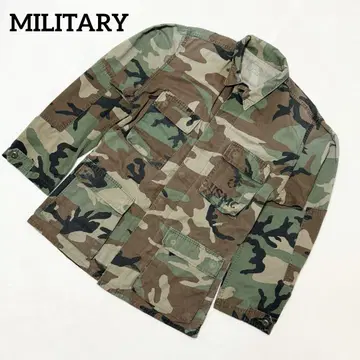 USMC 밀리터리 컴뱃 자켓 L 사이즈 카모플라쥬 멀티캠