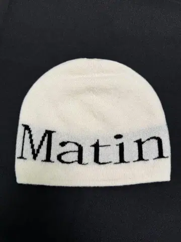 Matin 니트 모자 화이트