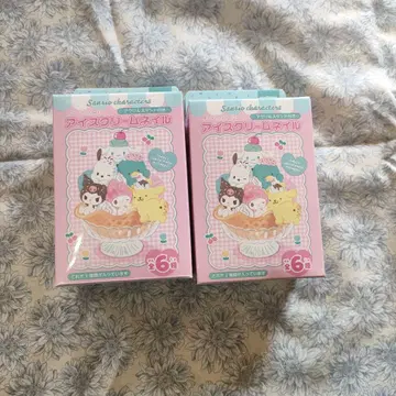 산리오 캐릭터 아이스크림 네일 마이멜로디 포차코 세트