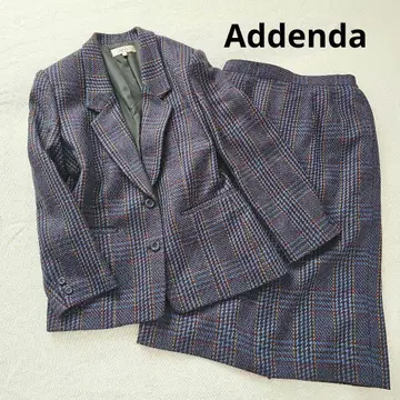 [ Addenda ] 체크 무늬 스커트 셋업