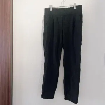 새상품급 캐주얼 블랙 팬츠 허리밴딩 스웨트 팬츠 룸웨어