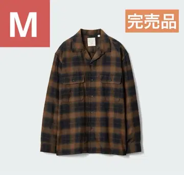 유니클로 JW ANDERSON 브러쉬드 코튼 오버사이즈 셔츠 M