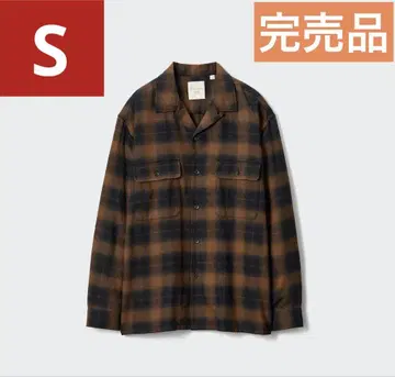 유니클로 JW ANDERSON 브러쉬드 코튼 오버사이즈 셔츠 S 사이즈