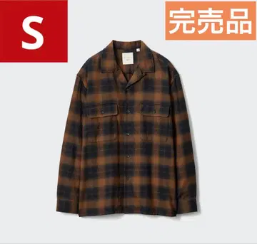 유니클로 jwa 브러쉬드 코튼 오버 사이즈 셔츠 S 사이즈