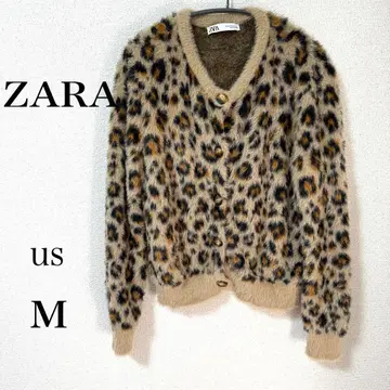 ZARA 레오파드 무늬 가디건 US M 사이즈