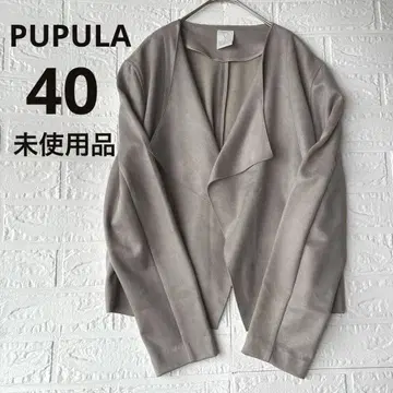 [ 미사용품 ] PUPULA 푸푸라 스웨이드 느낌 자켓 L 사이즈