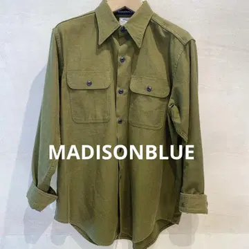 MADISONBLUE 새상품급 긴팔 셔츠 밀리터리 자켓 01 카키