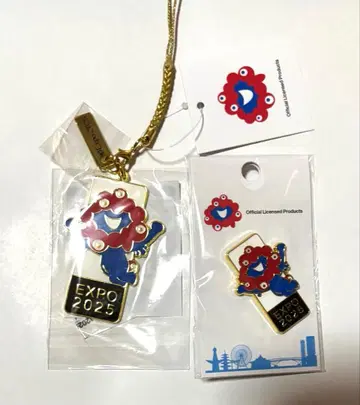 미야쿠미야쿠 색상 차이 매달기 키링, 핀 배지