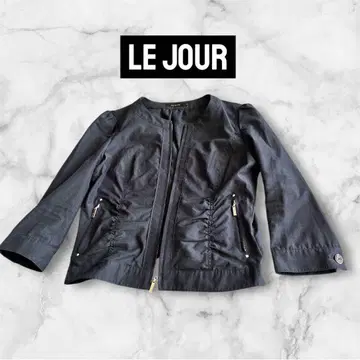 LE JOUR 블랙 노카라 자켓 슬림 새상품급 포멀