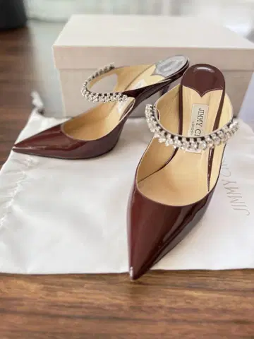 [ 거의 미사용 ] 지미추 사이즈 39 주트 장식 뮬