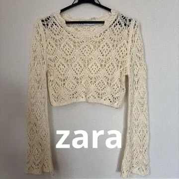 ZARA 레이스 크롭 상의