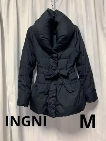 INGNI 페더 다운 코트 M / 블랙