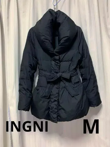 INGNI 페더 다운 코트 M / 블랙