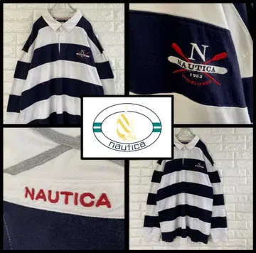 [ 빅 사이즈 ] NAUTICA 노티카 자수 로고 라거 셔츠 4391