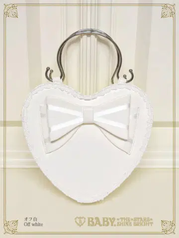 BABY 리본 하트 Bag 화이트