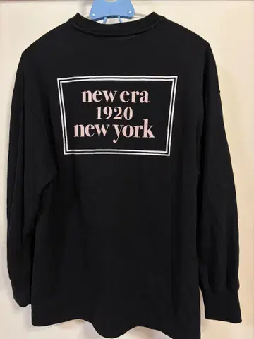 NEW ERA 뉴에라 박스 로고 롱 T M 사이즈/블랙