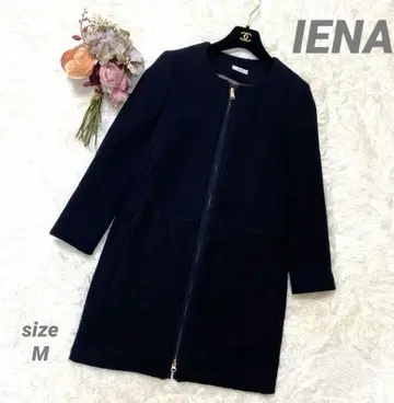 IENA 절개 노카라 코트 블랙 size 2