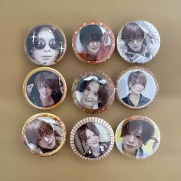 리얼피스 카즈우 캔뱃지 9개 세트