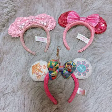 도쿄 디즈니 리조트 미니 머리띠 키링 묶음 판매 금장 장식 없음