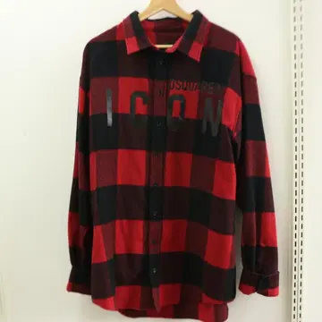 새상품급 dsquared2 ICON 버팔로 체크 셔츠 52 XL