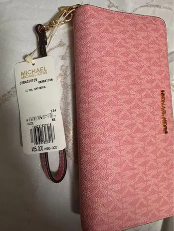 MICHAEL KORS 핑크 장지갑