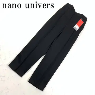 LA5935 택 포함 새상품 나노 유니버스 센터 프레스 팬츠 블랙 F